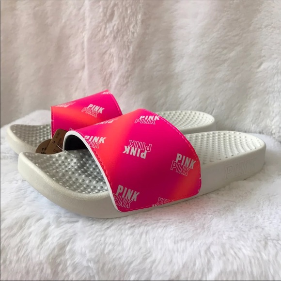 SALE‼️ S M L VICTORIA SECRET PINK SLIDES - Picture 2 of 7